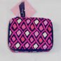 Vera Bradley Travel Pill Case Katalina Pink Diamonds 7 day medication + Bonus day zip pill box