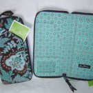 Vera Bradley Travel Organizer JAVA BLUE zip around wallet  original  Retired NWT document holder