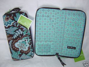 Vera Bradley Travel Organizer JAVA BLUE zip around wallet  original  Retired NWT document holder