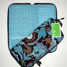 Vera Bradley Travel Organizer JAVA BLUE zip around wallet  original  Retired NWT document holder