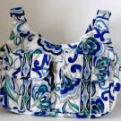 Vera Bradley Cargo Sling Mediterranean White crossbody hobo shoulder bag Retired
