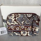 Vera Bradley Small Cosmetic SLATE BLOOMS Retired NWT   travel toiletry case