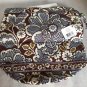 Vera Bradley Ditty Bag SLATE BLOOMS gym beach wet vinyl lined drawstring pouch NWT Retired