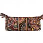 Vera Bradley Small Bow Cosmetic KENSINGTON Retired  brush and pencil travel tech case