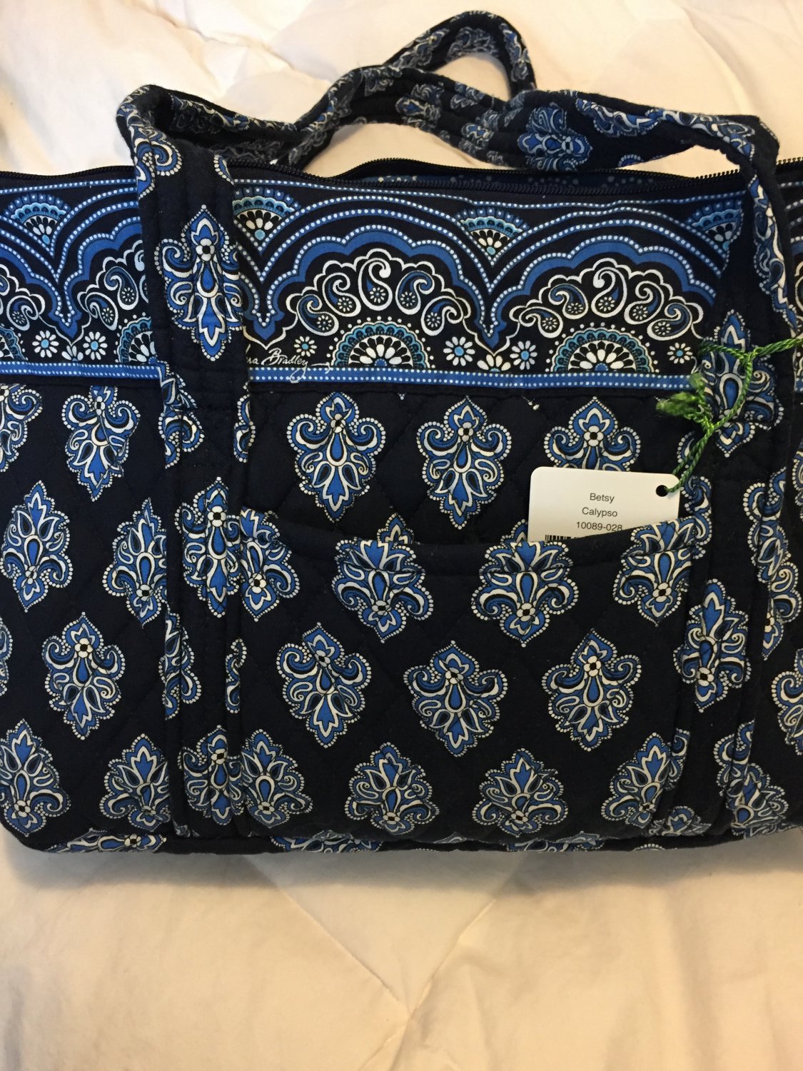 Vera Bradley Betsy handbag Calypso NWT Retired purse tablet tech tote