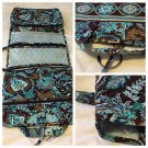 Vera Bradley Hanging Organizer Java Blue travel packing aid foldup cosmetic toiletry case