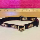 Vera Bradley Pet Collar  XS-S Classic Black    dog cat rabbit & more Retired
