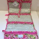 Vera Bradley Hanging Organizer Petal Pink  travel packing aid foldup cosmetic toiletry case