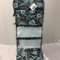 Vera Bradley Hanging Organizer Java Blue travel packing aid foldup cosmetic toiletry case