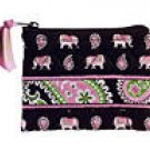 Vera Bradley Coin Purse Pink Elephants  card ID case  NWT Retired