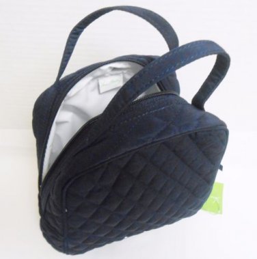 Vera Bradley Let's Do Lunch Bunch Classic Black microfiber snack tote bottle bag toiletry case