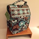 Vera Bradley Out To Lunch in original Java Blue pattern  NWT Retired cosmetic travel toiletry case