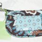 Vera Bradley Clip Zip ID Java Blue NWT Retired coin purse tech pill case Original Java