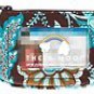 Vera Bradley Clip Zip ID Java Blue NWT Retired coin purse tech pill case Original Java