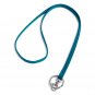 Vera Bradley Lanyard ID badge keyring holder necklace • Bahama Bay microfiber turquoise