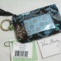 Vera Bradley Zip ID Case JAVA BLUE original pattern ID card pill case  NWT Retired