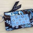 Vera Bradley Zip ID Case JAVA BLUE original pattern ID card pill case  NWT Retired