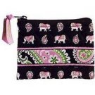 Vera Bradley Coin Purse Pink Elephants  card ID case  Retired HTF in NWT