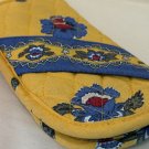 Vera Bradley Double Eye case French YELLOW vintage 2 pair eyeglass