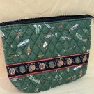 Vera Bradley LURES Green Large Cosmetic vintage EUC made in USA makeup case Fishing