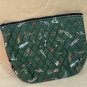 Vera Bradley LURES Green Large Cosmetic vintage EUC made in USA makeup case Fishing