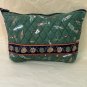 Vera Bradley LURES Green Large Cosmetic vintage EUC made in USA makeup case Fishing