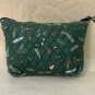 Vera Bradley LURES Green Large Cosmetic vintage EUC made in USA makeup case Fishing