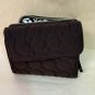 Vera Bradley Microfiber Zip Around Compact Wallet Espresso brown