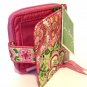 Vera Bradley Petal Pink Mini Zip Wallet coin purse ID   Retired NWT  vhtf