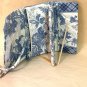 Vera Bradley Blue Toile Wallet On String crossbody bag coin document holder Retired EUC Vintage