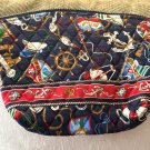 Vera Bradley REGATTA  Large Cosmetic vintage EUC made in USA makeup case Fishing