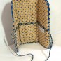 Vera Bradley Makeup Brush Tool Pencil Rollup Case Riviera Blue trifold vintage Y2K