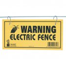 108 SIGN LOT FOR ELECTRIC FENCE-36 PACKAGES OF 3 PACK DARE WIRE WARNING-YELLOW POLY-NEW