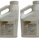 (2) 1 GAL JUG-GLYSTAR PLUS CHEMICAL HERBICIDE-41% GLYPHOSATE-CONCENTRATE BRUSH WEED GRASS KILLER