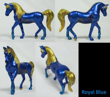 Breyer Stablemates Custom Royal Blue Horse