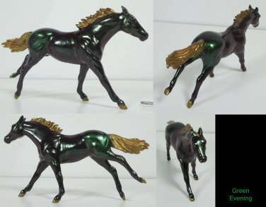 Breyer Stablemates Custom Green Evening Horse