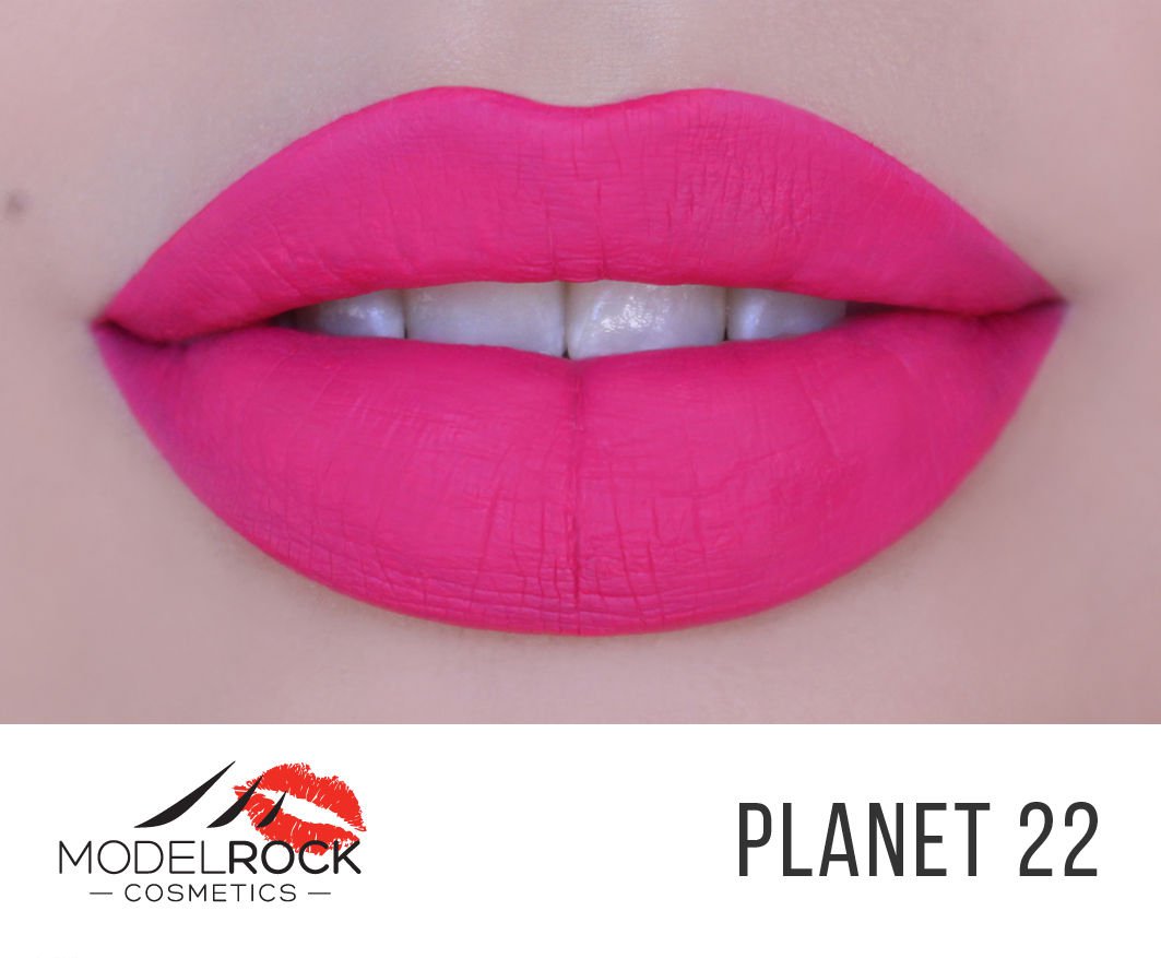 ModelRock Cosmetics Liquid to Matte Lipsticks Planet 22 Hot Bright Pink1063 x 877