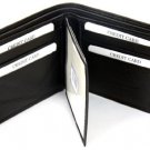 BRAND NEW MENS QUALITY LUXURY SOFT BLACK REAL LEATHER WALLET 2510