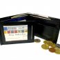 BRAND NEW MENS QUALITY LUXURY SOFT BLACK REAL LEATHER WALLET 2552