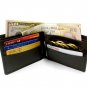 BRAND NEW MENS QUALITY LUXURY SOFT BLACK REAL LEATHER WALLET 2507