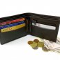 BRAND NEW MENS QUALITY LUXURY SOFT BLACK REAL LEATHER WALLET 2507