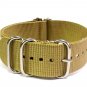 Heavy Duty Premium Quality 5 Rings Military Nato Watchstraps Watch Straps Bands Desert 22mm