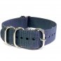 Heavy Duty Premium Quality 5 Rings Military Nato Watchstraps Watch Straps Bands Gray 18mm