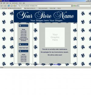 1 Premade Website Template (daisies)