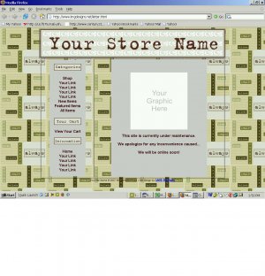 1 Premade Website Template (letters)