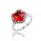 Austrian crystal diamond 18K Platinum Plated engagement ring / promise ring JBM002