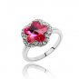 Austrian crystal diamond 18K Platinum Plated engagement ring / promise ring JBM002
