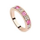 Austrian crystal diamond Champagne gold Fashion ring / promise ring JBM009