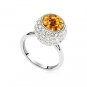 Austrian crystal diamond 18K Platinum Plated engagement ring / Fashion ring / promise ring JBM010