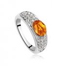 Austrian crystal diamond 18K Platinum Plated engagement ring / promise ring JBM013